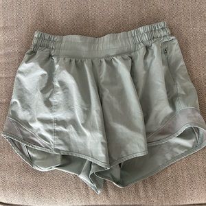 Size 6 Tall Lululemon Hotty Hot shorts- blue